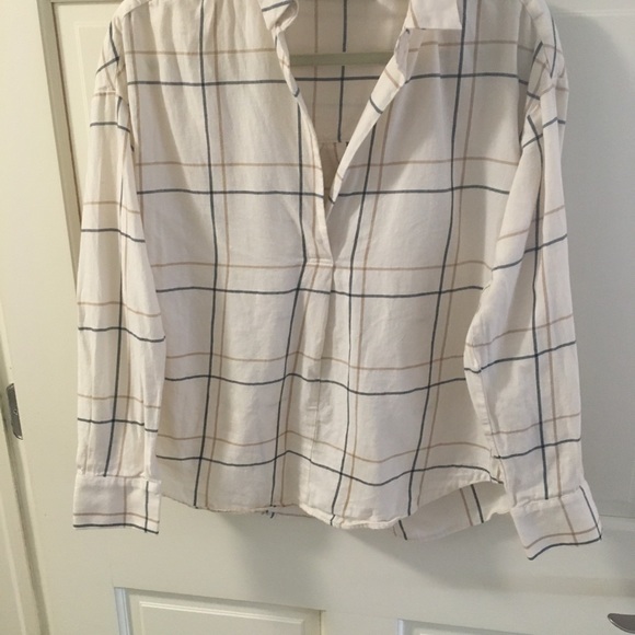 Plaid collar shirt. It is not a button up. - Picture 2 of 2
